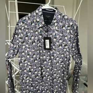 NWT Ted Baker size 3 (S) lilac floral dress shirt